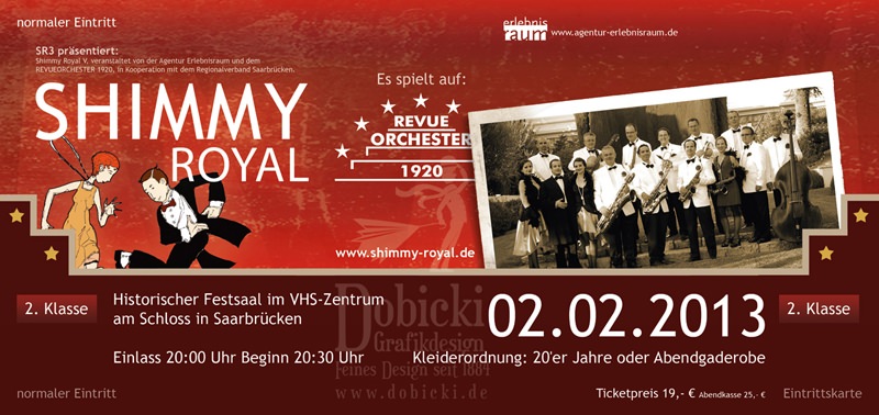 shimmy 2012 ticket normal front