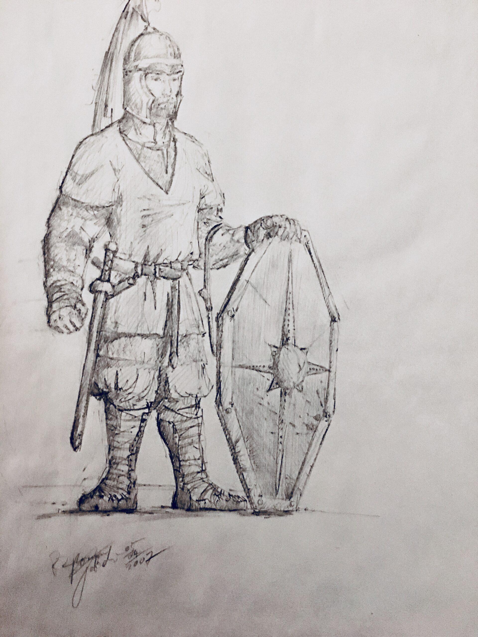 Ansicht einer Fantasy-Charakterillustration