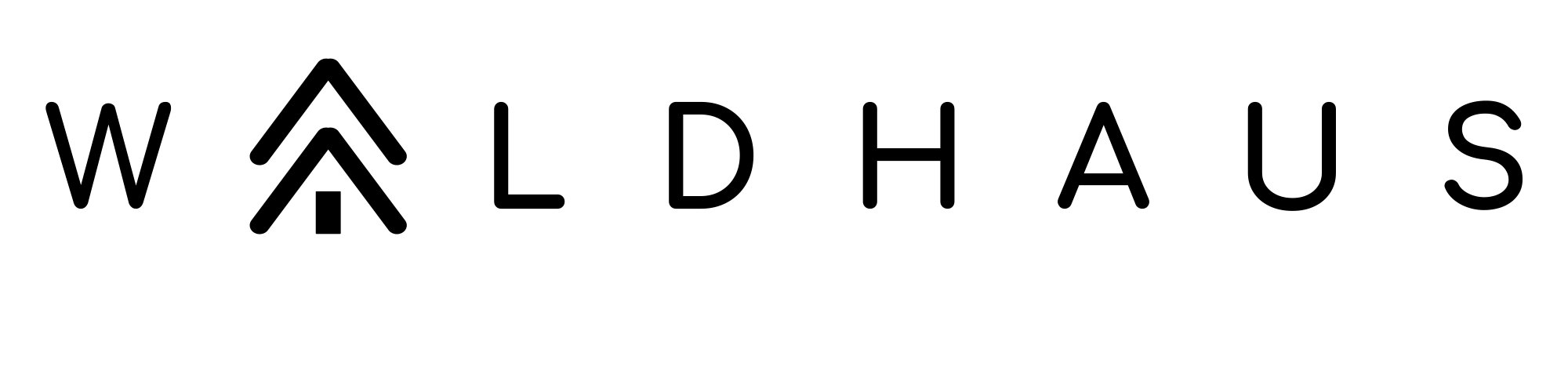Waldhaus Logo OHNE Untertitel SCHWARZ