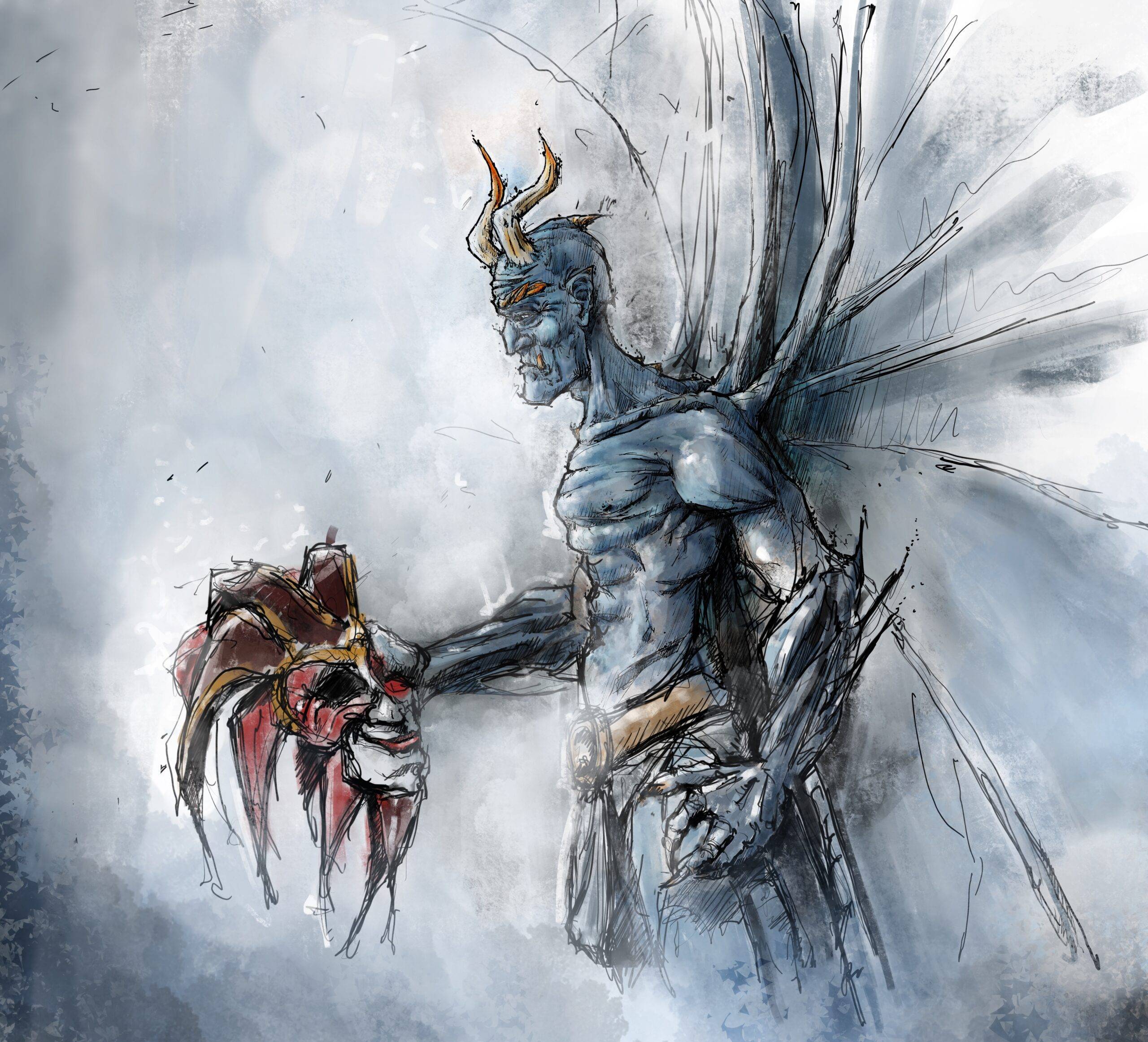 ps sketch old man 1 blue demon 3