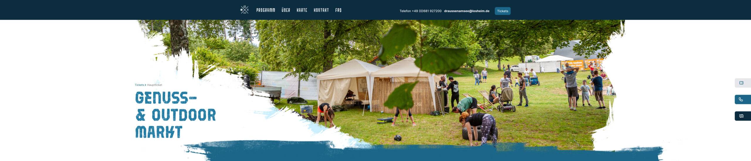 Draußen am See Webdesign Dobicki Design Roman Dobicki Saarland Pfalz