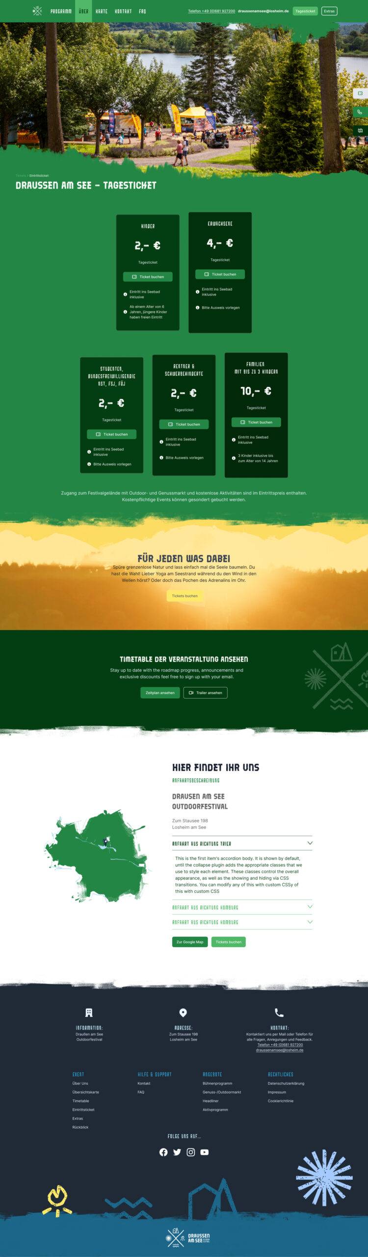 Draußen am See Webdesign Dobicki Design Roman Dobicki Saarland Pfalz